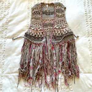 Free People fringe boho vest